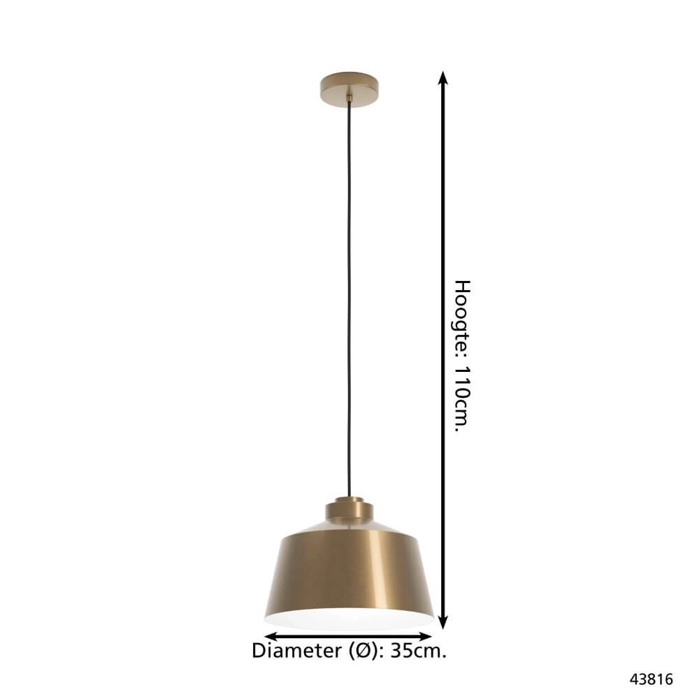 Messing hanglamp Southery Ø 35cm Eglo 9002759438166