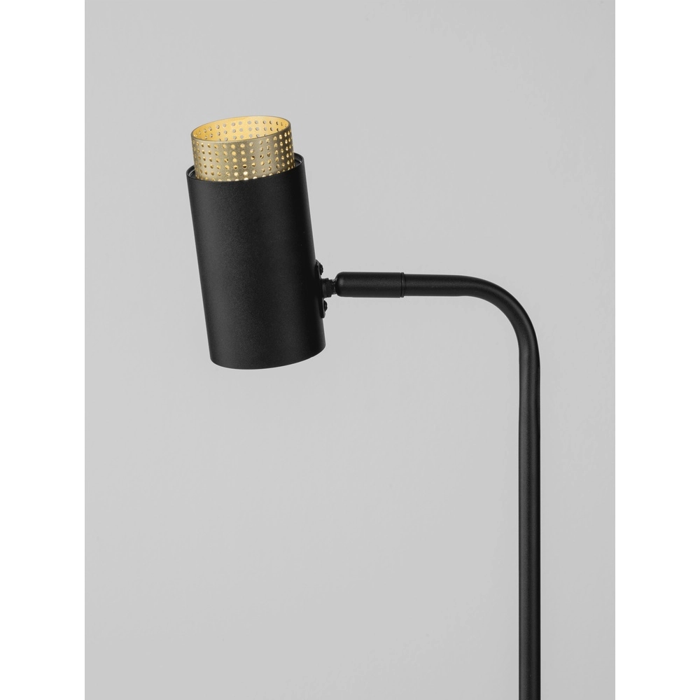 Bureaulamp Nessi zwart met goud Lyora 5212017475206