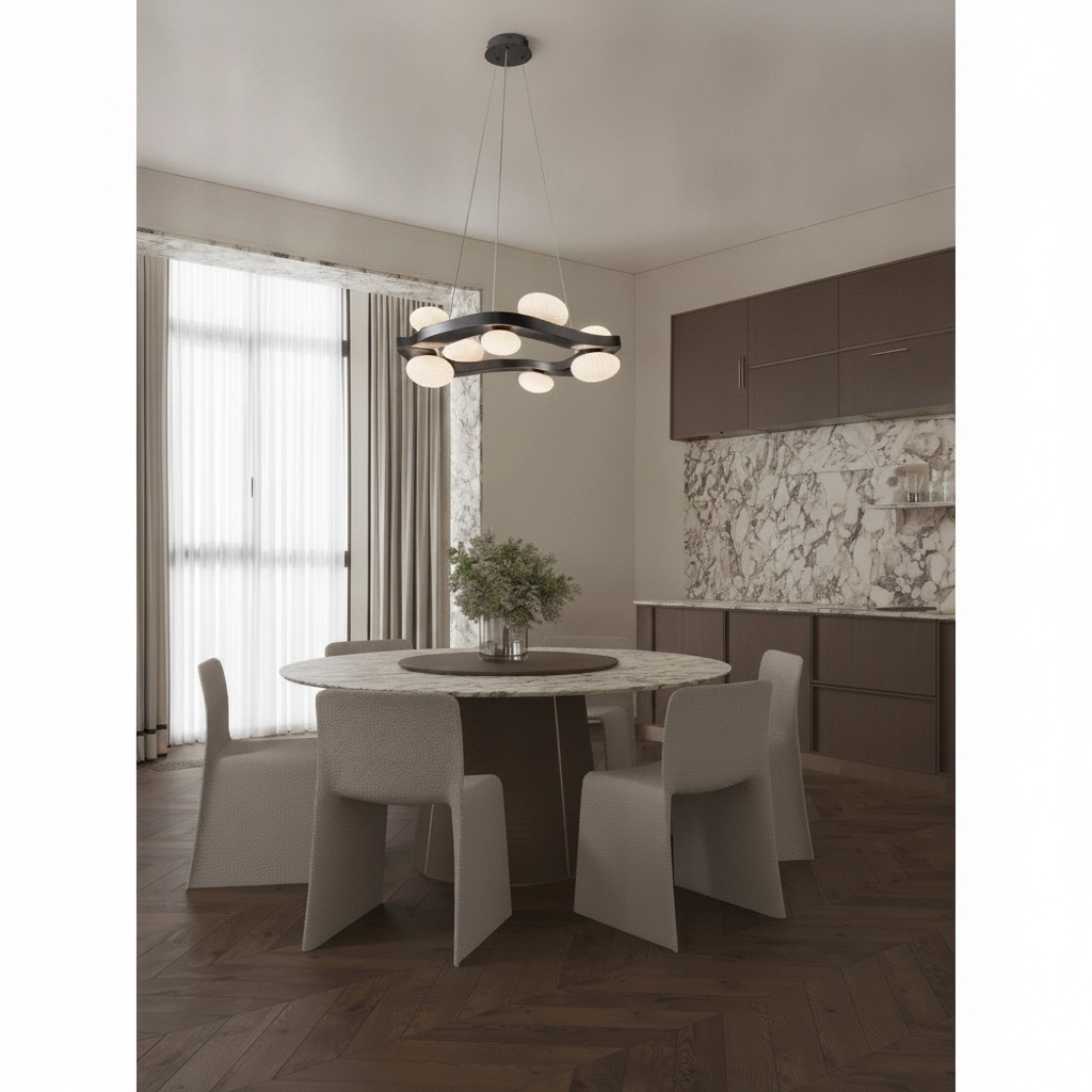 Design hanglamp Severo zwart met wit