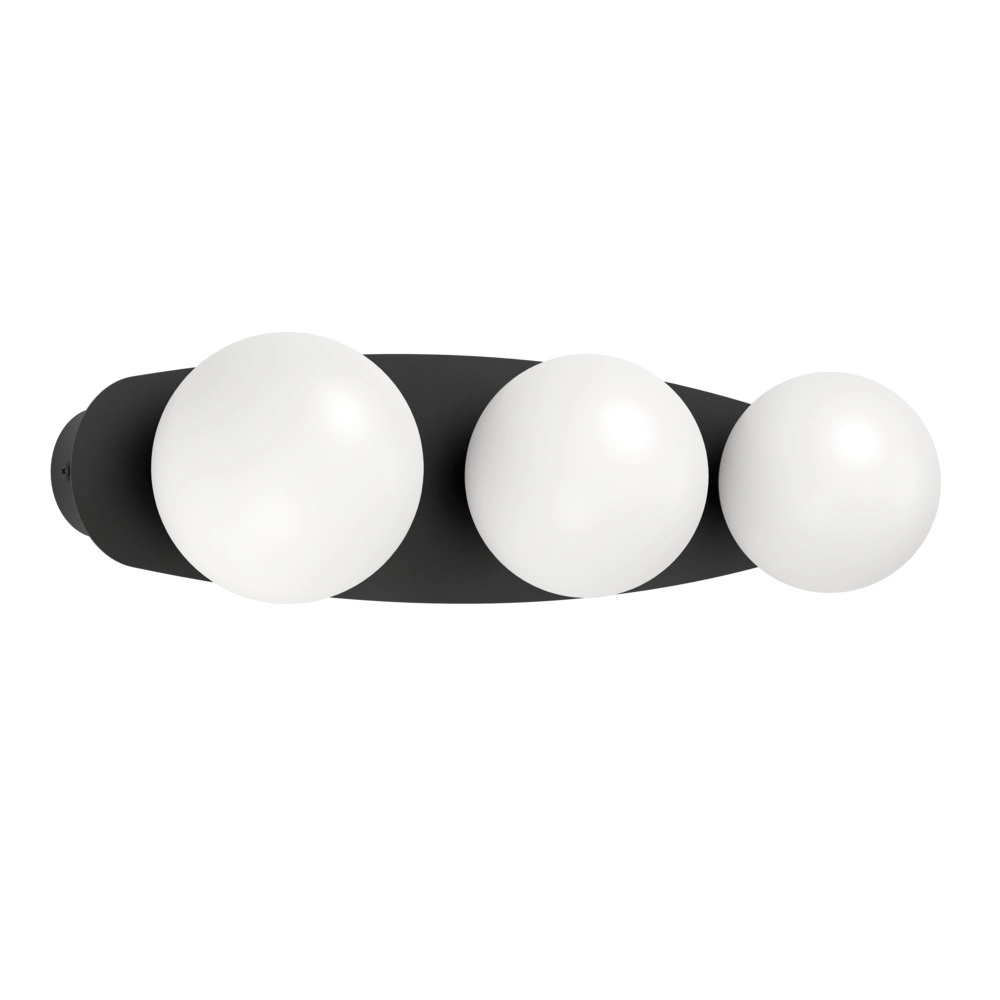 Plafondlamp Castrovido 3-lichts zwart