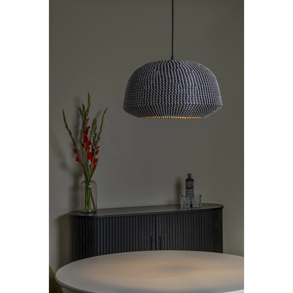 Zeegras hanglamp Maduka Ø 47cm - zwart Premium by Lucide 5411212106056