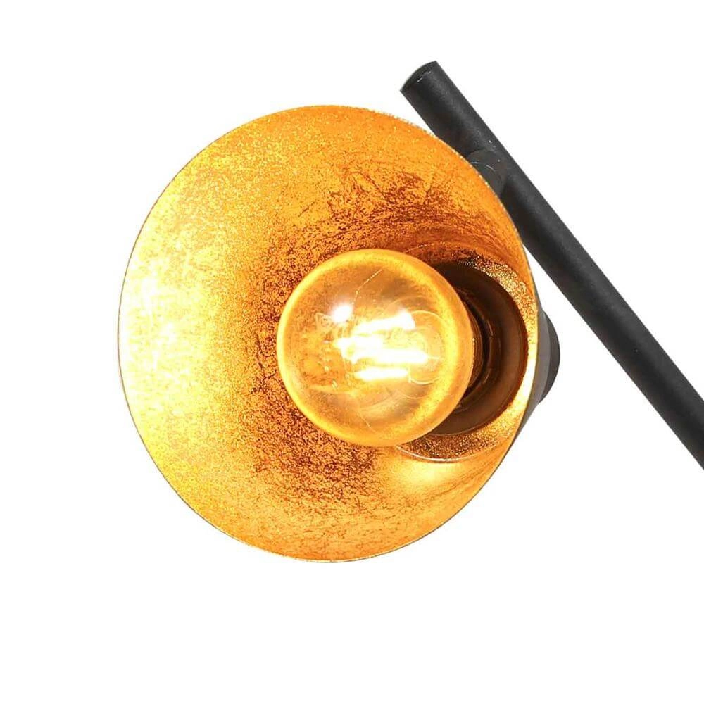 Plafondlamp Oeroe zwart met goud 3-lichts Steinhauer 8712746176346