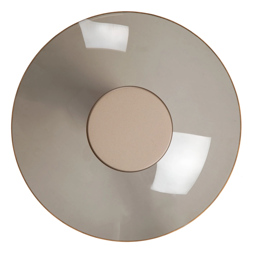 Led wandlamp Santiago Ø 23cm - champagne met amber glas Premium by Lucide 5411212221896