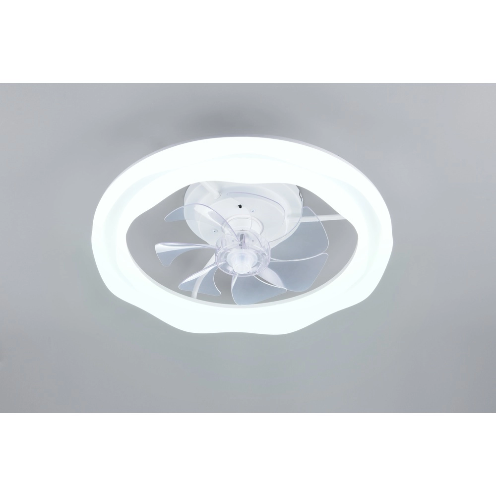Witte ventilator Skaulo design Ø 50cm Trio 4017807698831