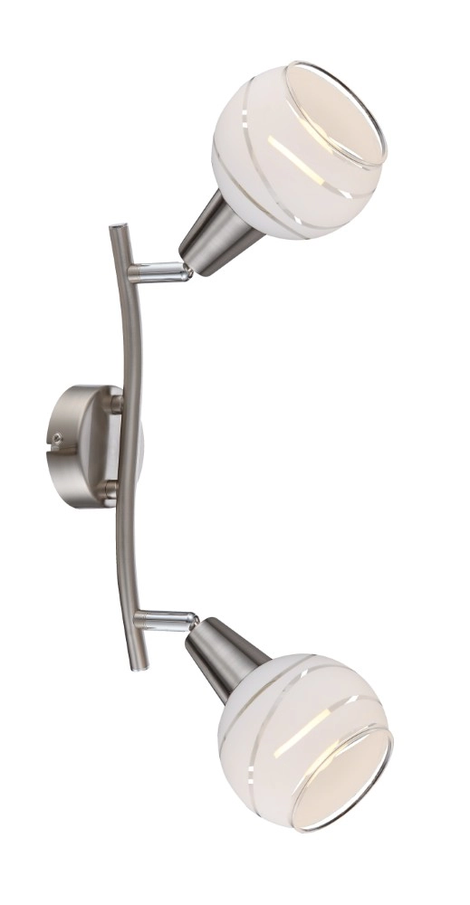 Plafondlamp Elliott 2-lichts nikkel Globo 9007371249329