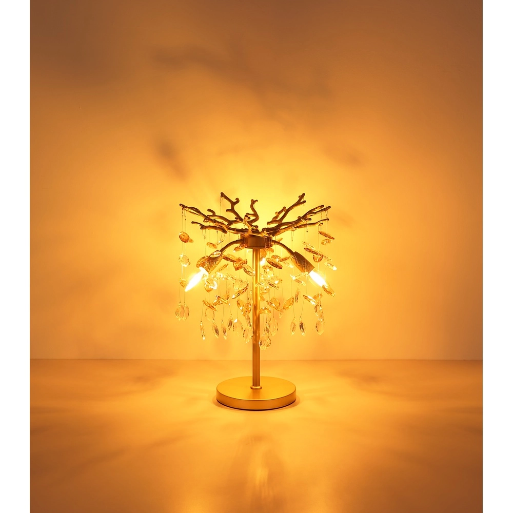 Tafellamp Queena goud Ø 36cm Globo 9007371528684