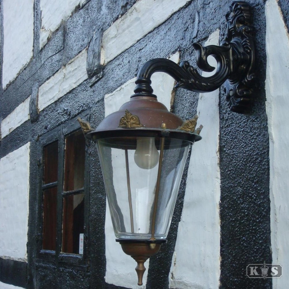 Nostalgische wandlamp Volendam 3 met kronen - zwart KS Verlichting 8714732130844