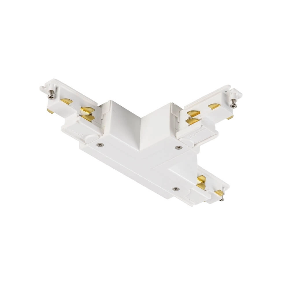 Verstelbare S-Track T-connector links DALI wit Verstelbare S-Track T-connector links DALI wit