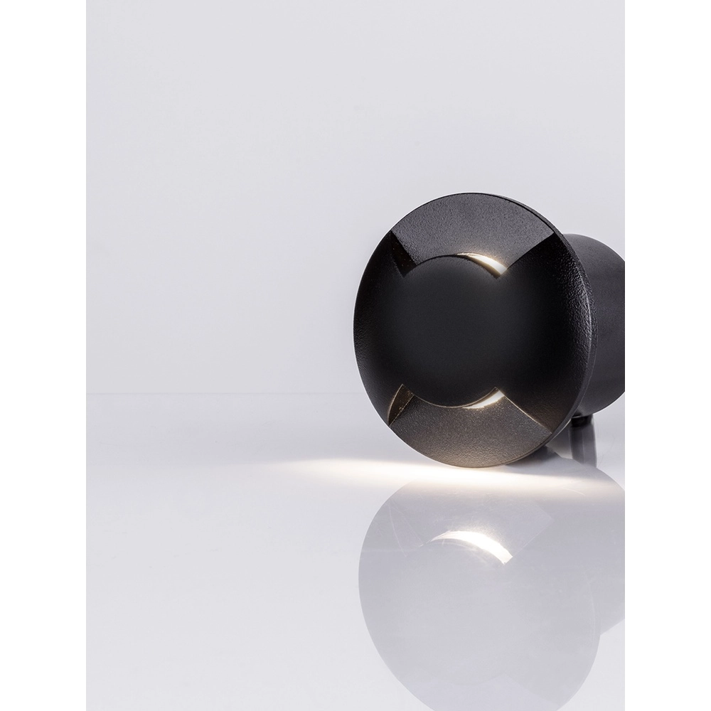 Inbouwlamp Eris zwart dubbel Lyora 5212017471697