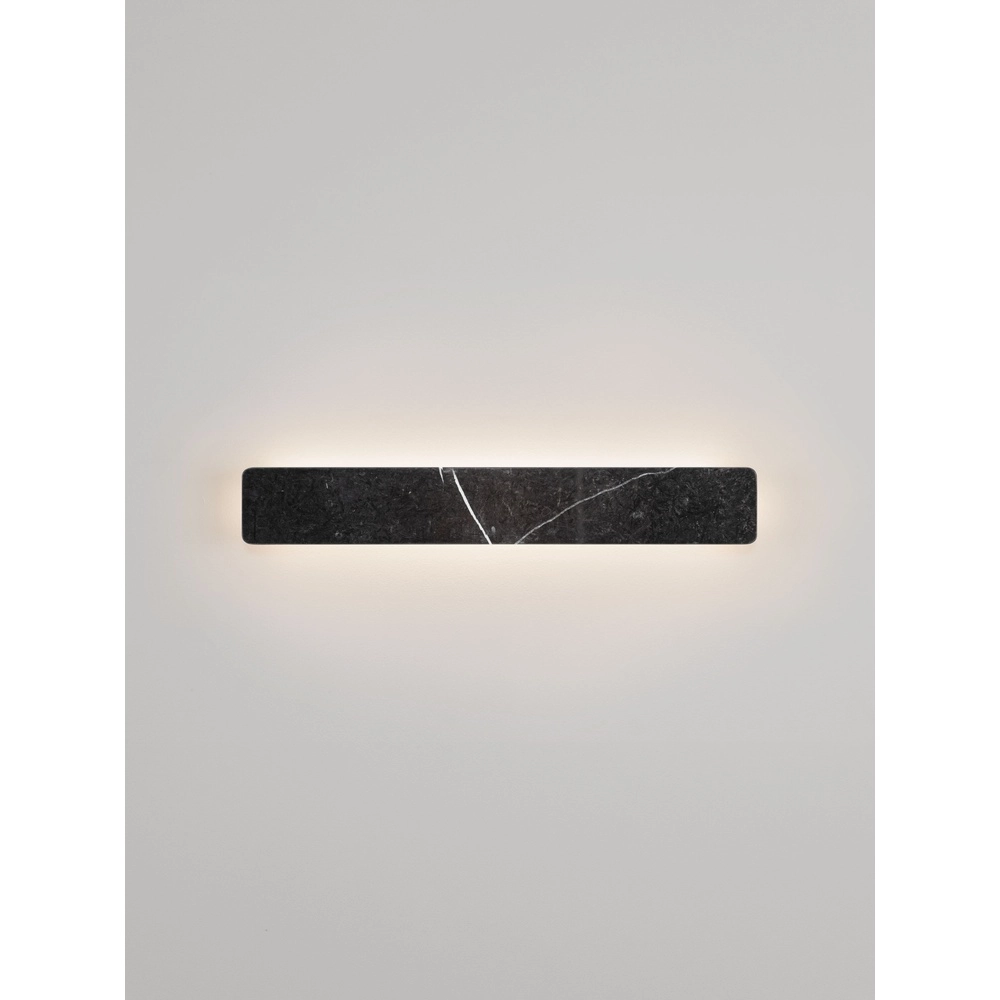 Strakke wandlamp Alyssa zwart marmer Lyora 5212017495846