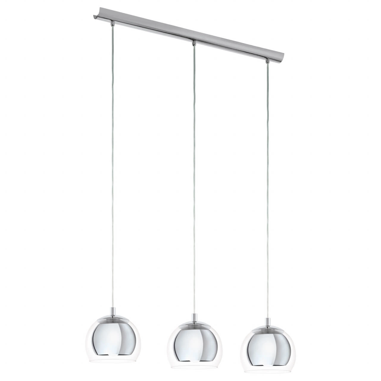 Hanglamp Rocamar 3-lichts chroom