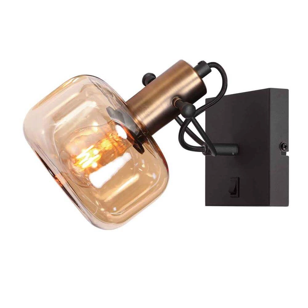 Wandlamp Glaslic amber glas Steinhauer 8712746174014