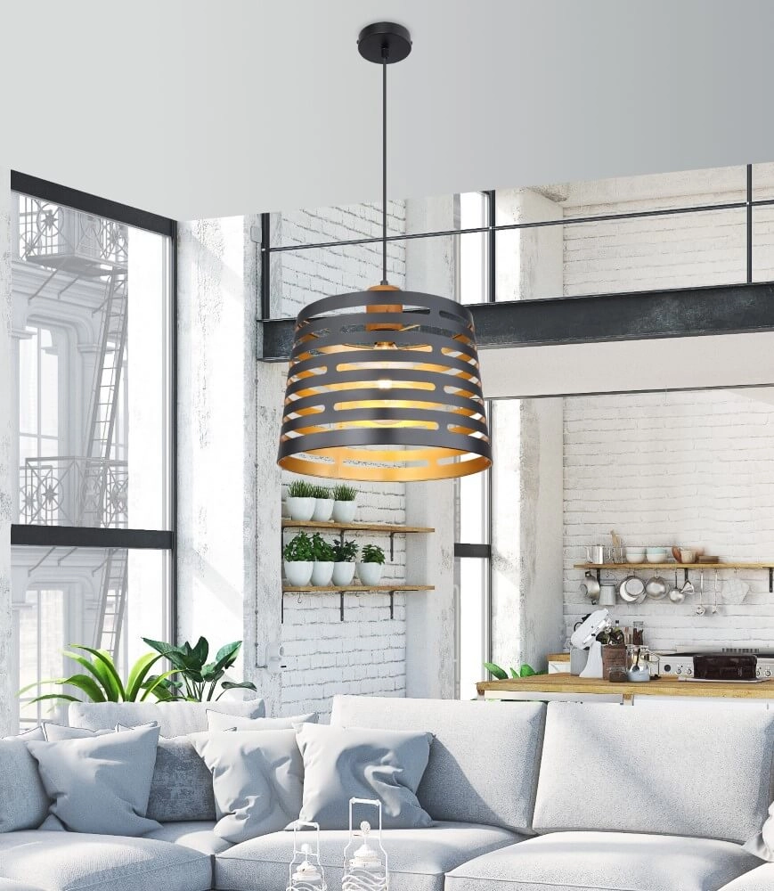 Landelijke hanglamp Ablona Ø 35cm Globo 9007371411245