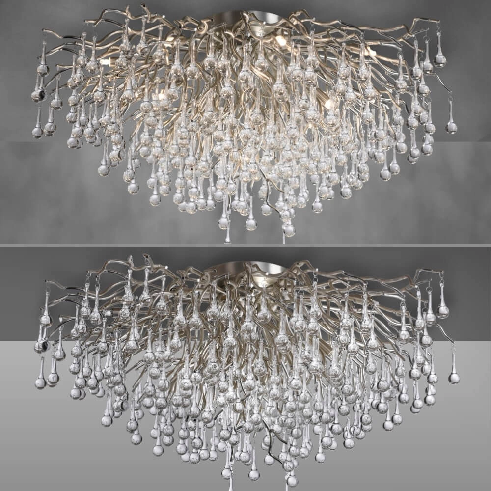 Kroonluchter Icicle metaal 100cm Paul Neuhaus 4012248352113