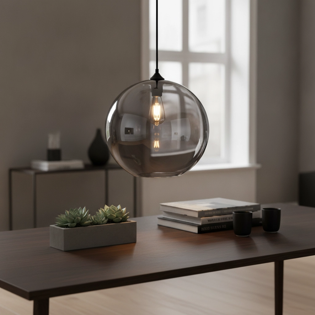 Ø 40cm hanglamp Marino-40 smoke glas