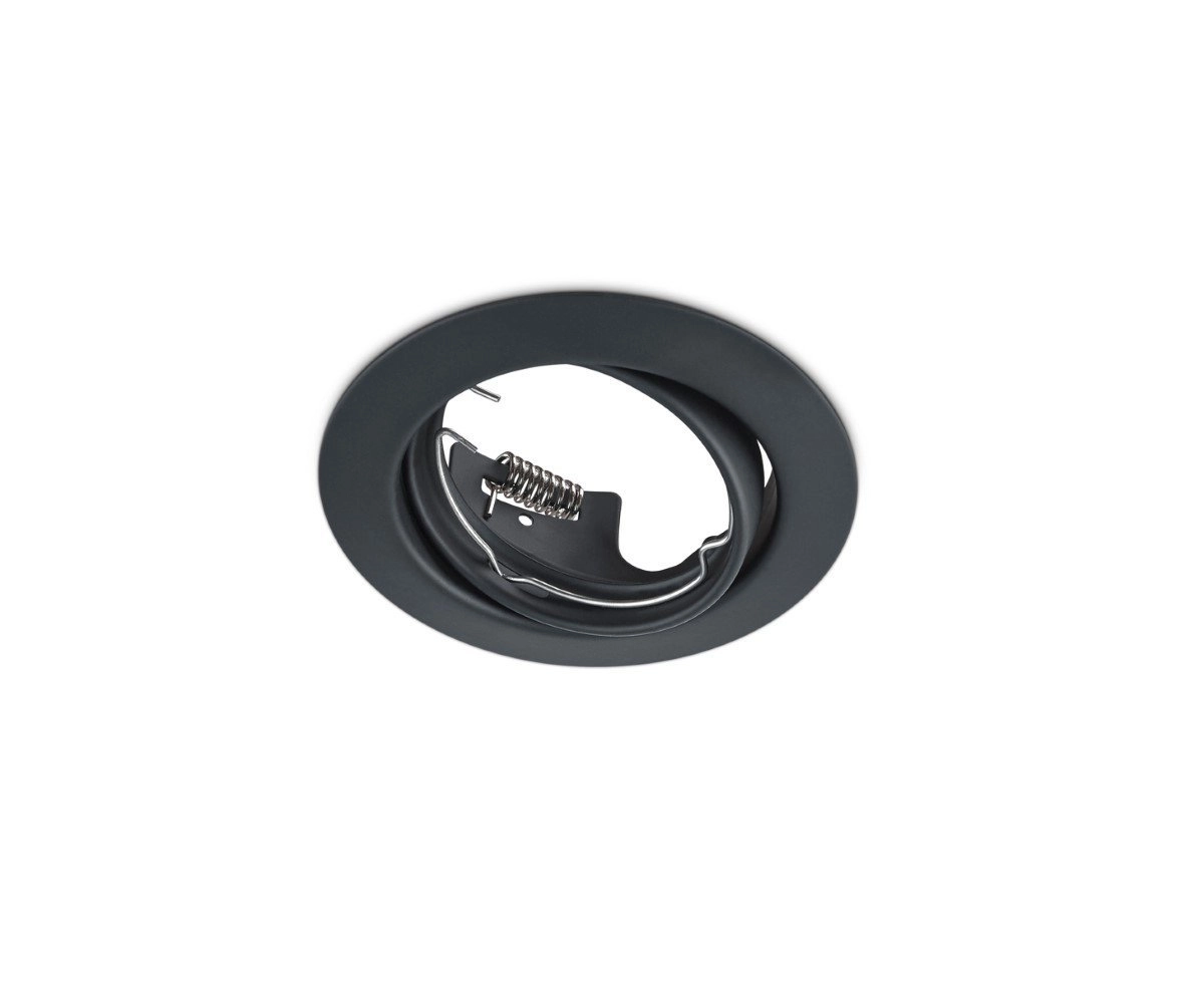 Ronde inbouwspot Jura GU10 8,3cm zwart