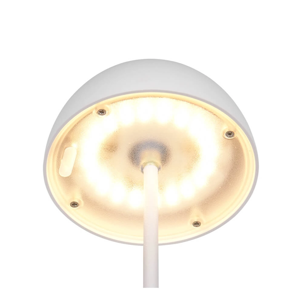 Oplaadbaar tafellampje Ortiz wit Trio 4017807643305