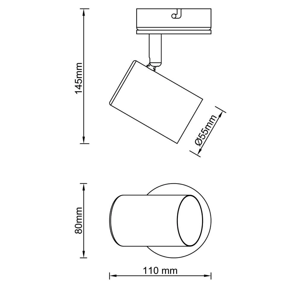 Wandlamp Niels zwart met hout Brilliant 4004353410192