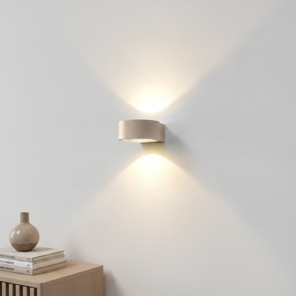 Unieke wandlamp Hudson champagne