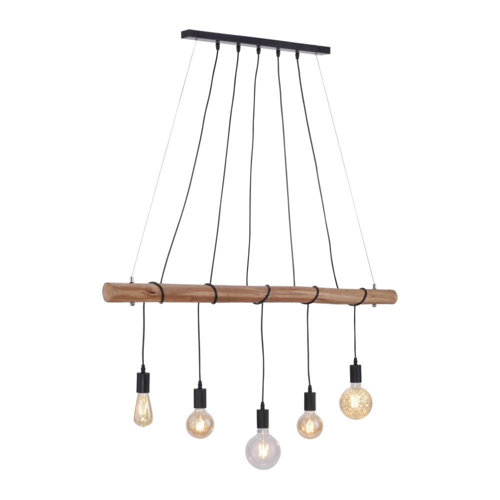 5-lichts eetkamer hanglamp Damian Just Light 4043689956806