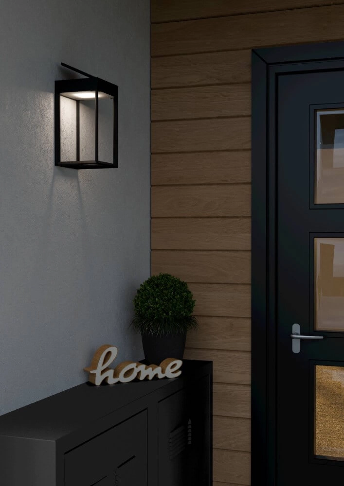 Solar wandlamp Suzzara zwart Eglo 9008606297917