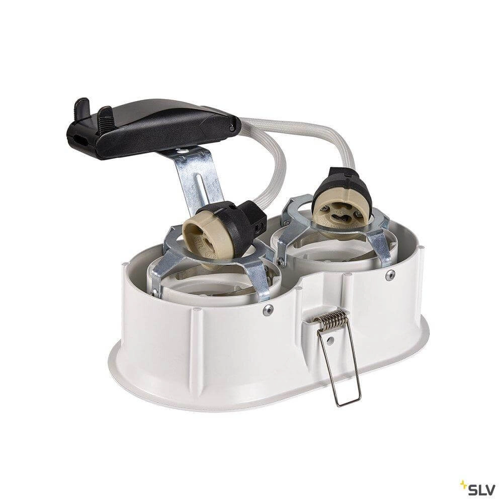 Witte dubbele inbouwspot Horn SLV 4024163261913