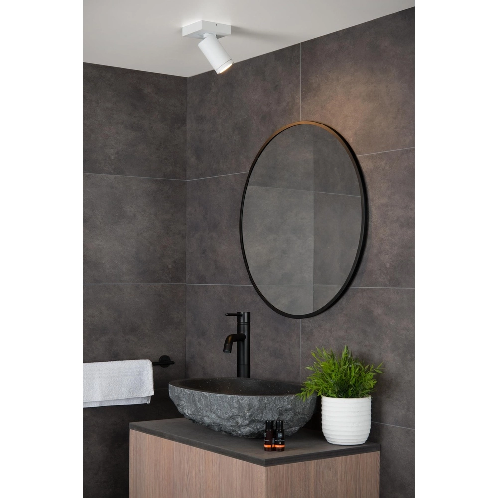 Plafondspot Taylor IP44 enkel wit Lucide 5411212092625