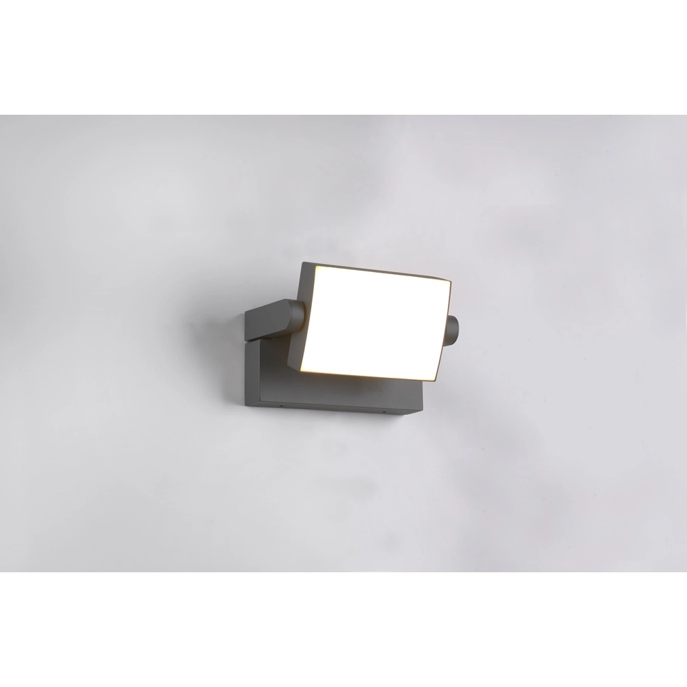 Richtbare wandlamp Kansas antraciet Trio 4017807603569