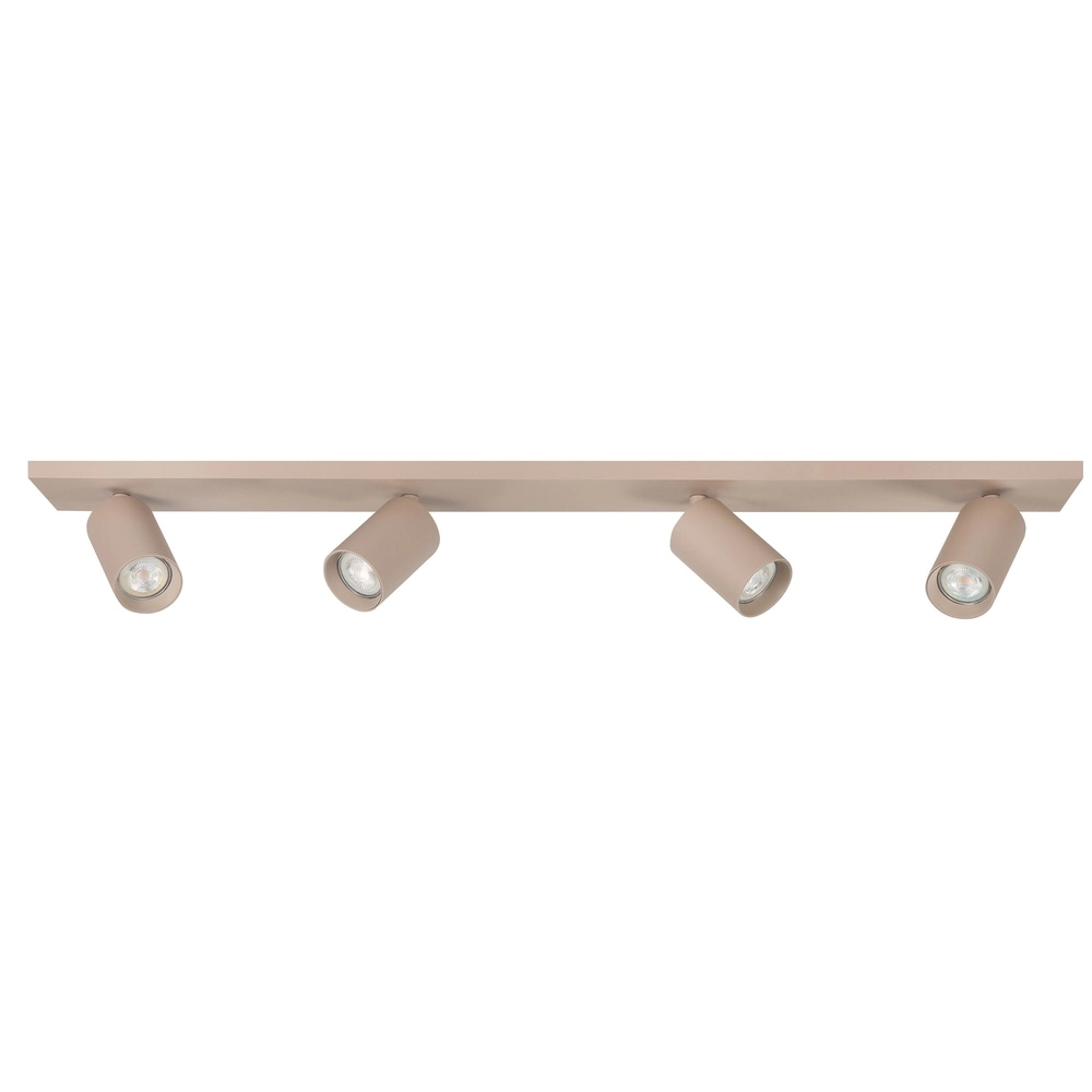 Opbouwspot Mila 4-lichts recht zand bruin