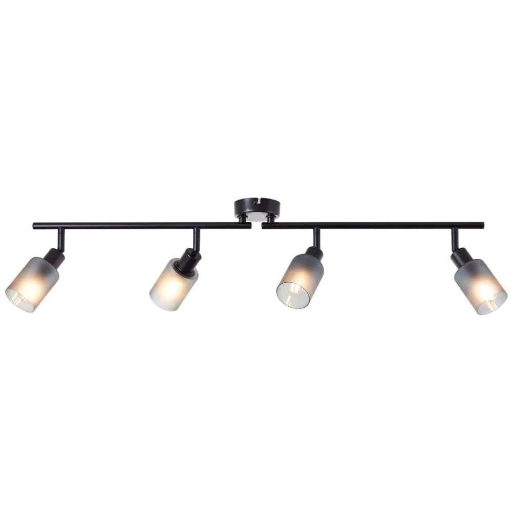 Zwarte plafondlamp Loralie 4-lichts Zwarte plafondlamp Loralie 4-lichts