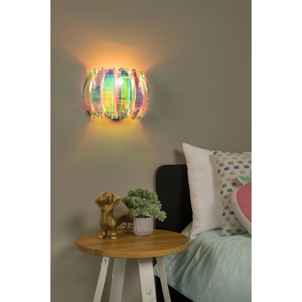 Gekleurde wandlamp Glinstar design Lucide 5411212345783