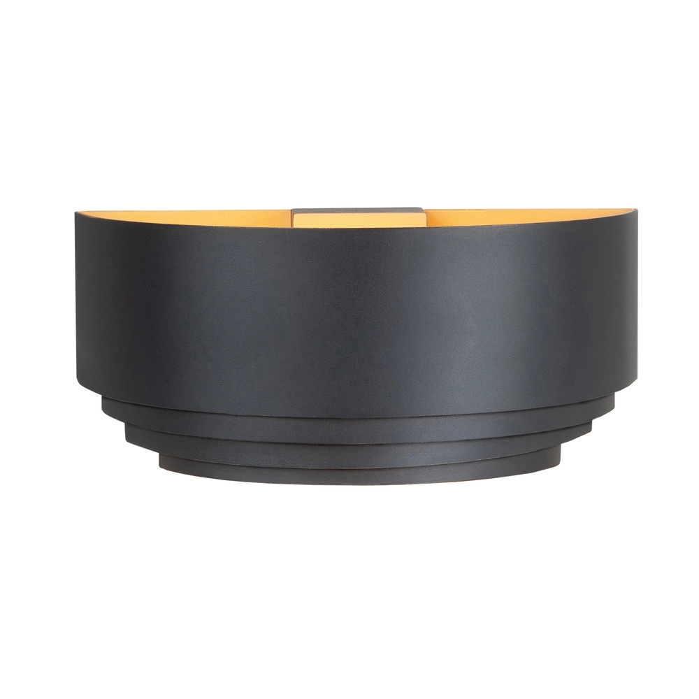 Design wandlamp Elena zwart met goud