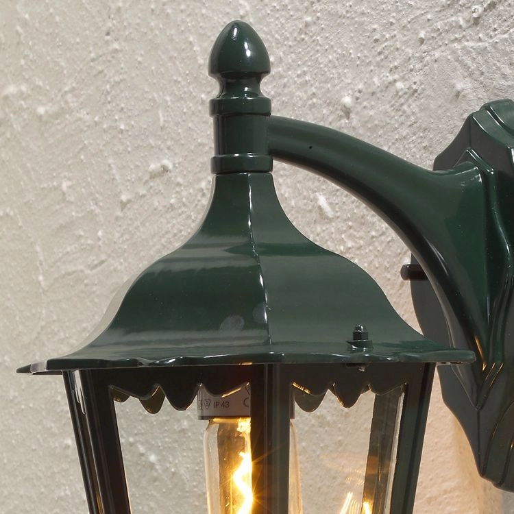 Klassieke muurlamp Firenze Down Antiek groen KonstSmide 7318307212600