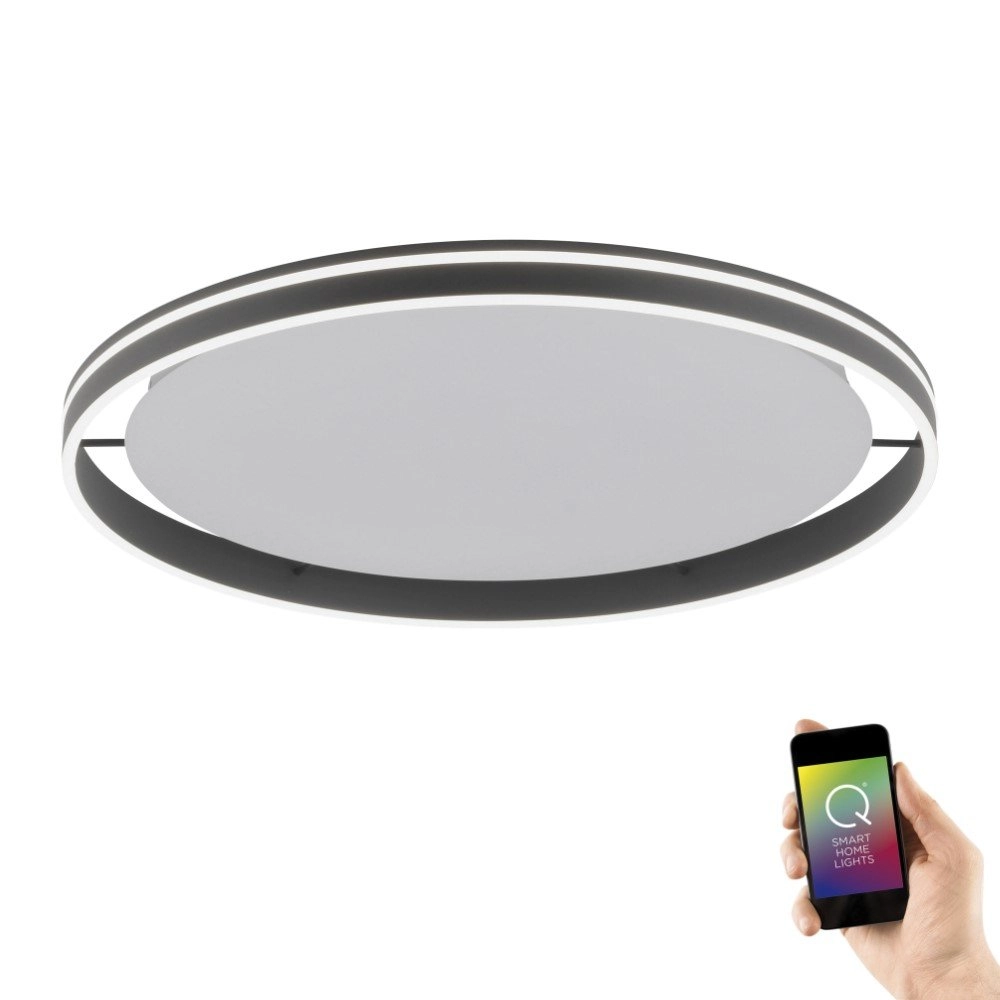 Smart plafondlamp Q-Vito Ø 80cm antraciet Paul Neuhaus 4012248336076