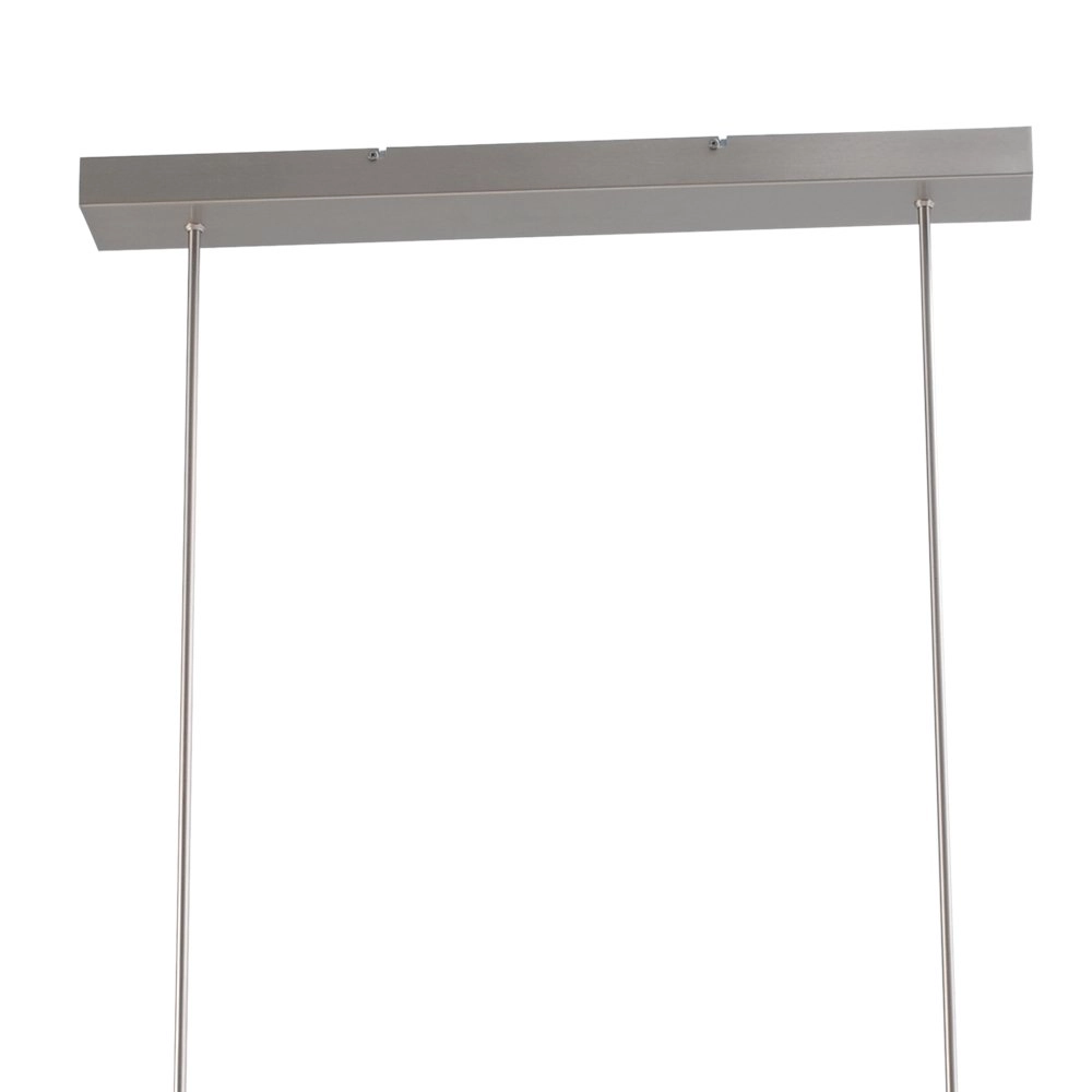 Hanglamp eettafel - kantoor Vigo 170cm nikkel met zwart Masterlight 8718121182407