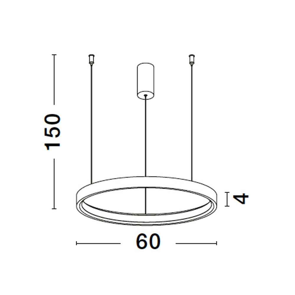 Ronde hanglamp Perrine zilvergrijs Ø 60cm Lyora 5212017438430