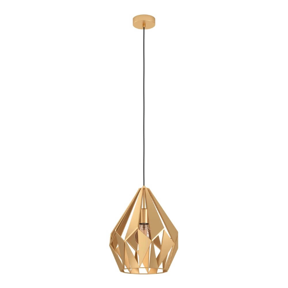 Gouden hanglamp Carlton Ø 31cm Gouden hanglamp Carlton Ø 31cm