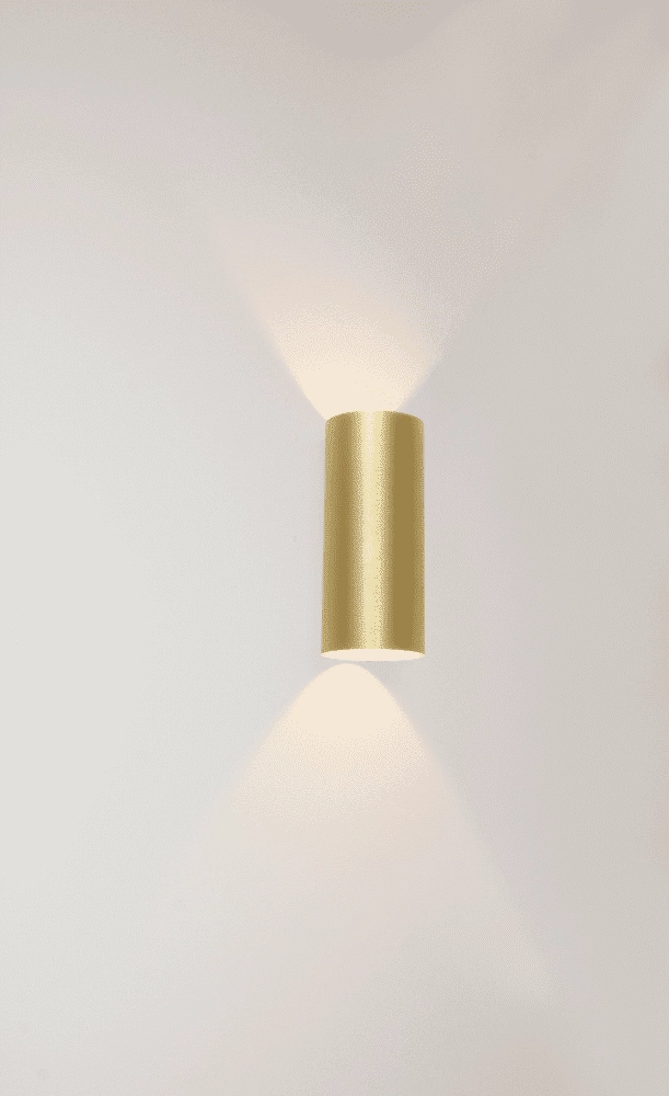 Led wandspot Brody2 Up - Down 2-lichts goud