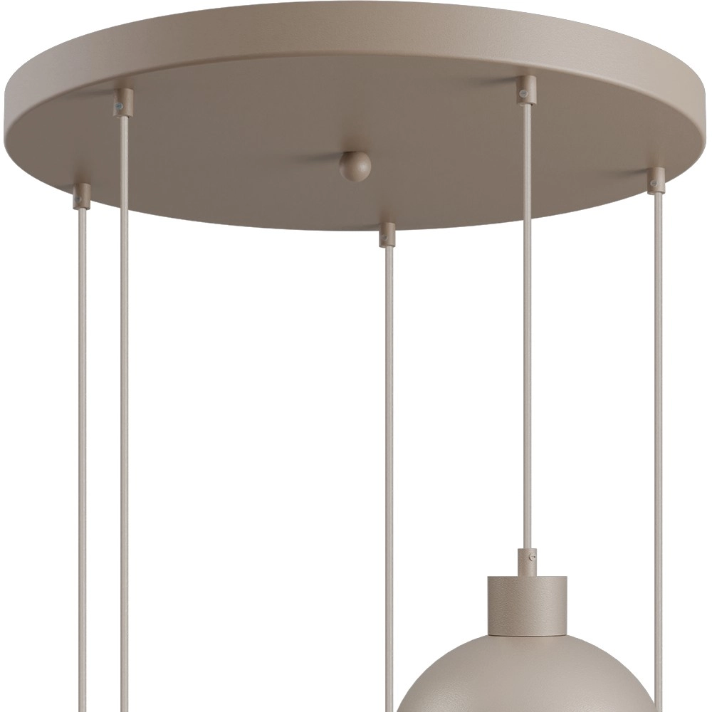 Design hanglamp Opera 5-lichts beige terra Ø 50cm Masterlight 8718121424262
