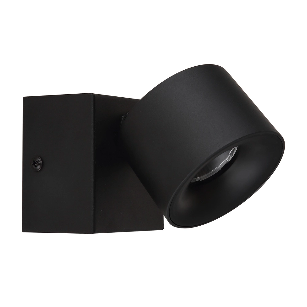 Strakke wandlamp Rae zwart Globo 9007371456635
