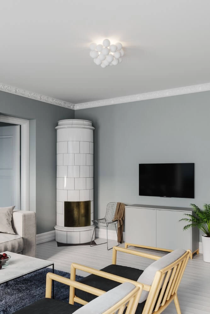 Plafondlamp Gross wit 30cm By Rydéns 7391741006622