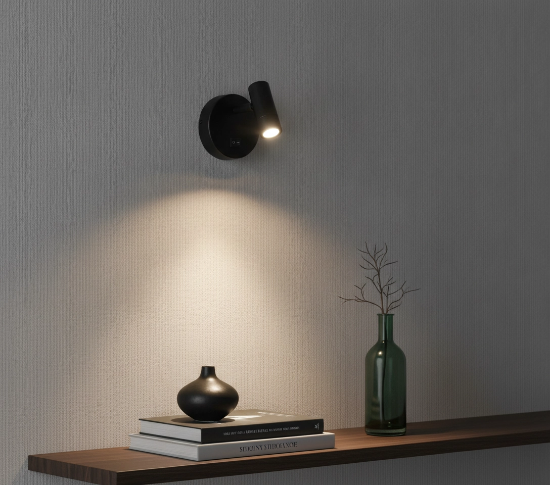 Led wandlampje Simply zwart
