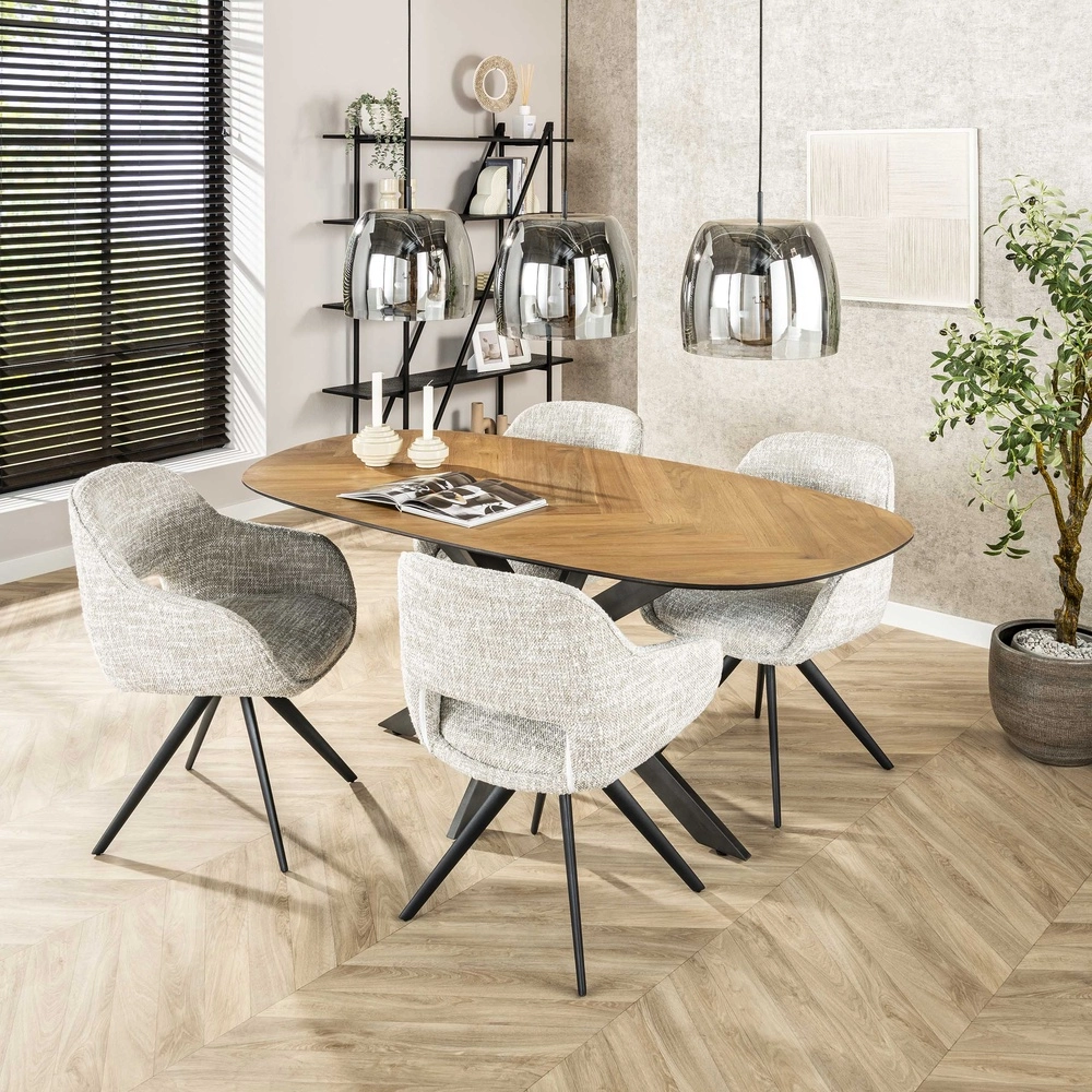Eettafel hanglamp Drift 3x Ø 35cm Lyora 8716803512740