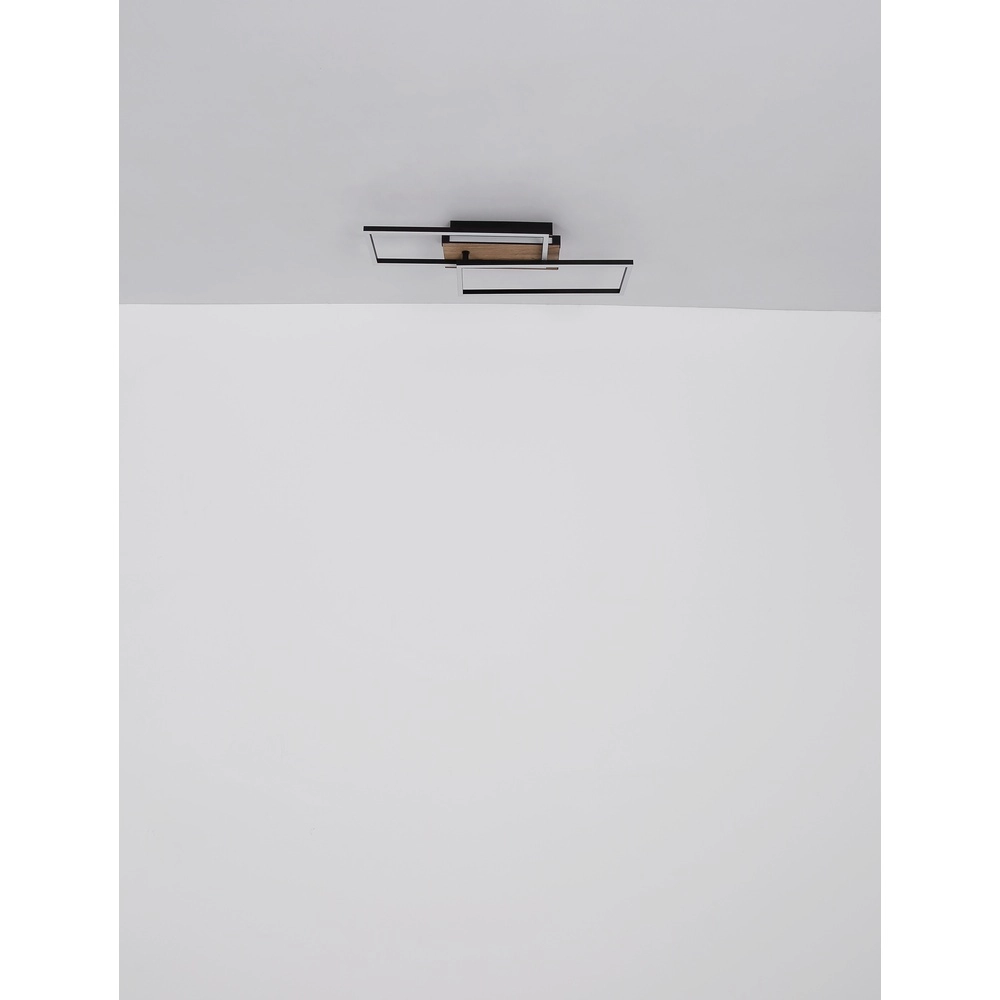 Plafondlamp Highway zwart met goud Globo 9007371453795