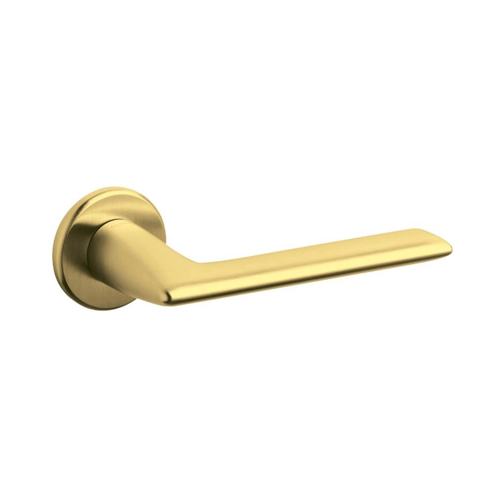 Design deurklink Tecno messing mat