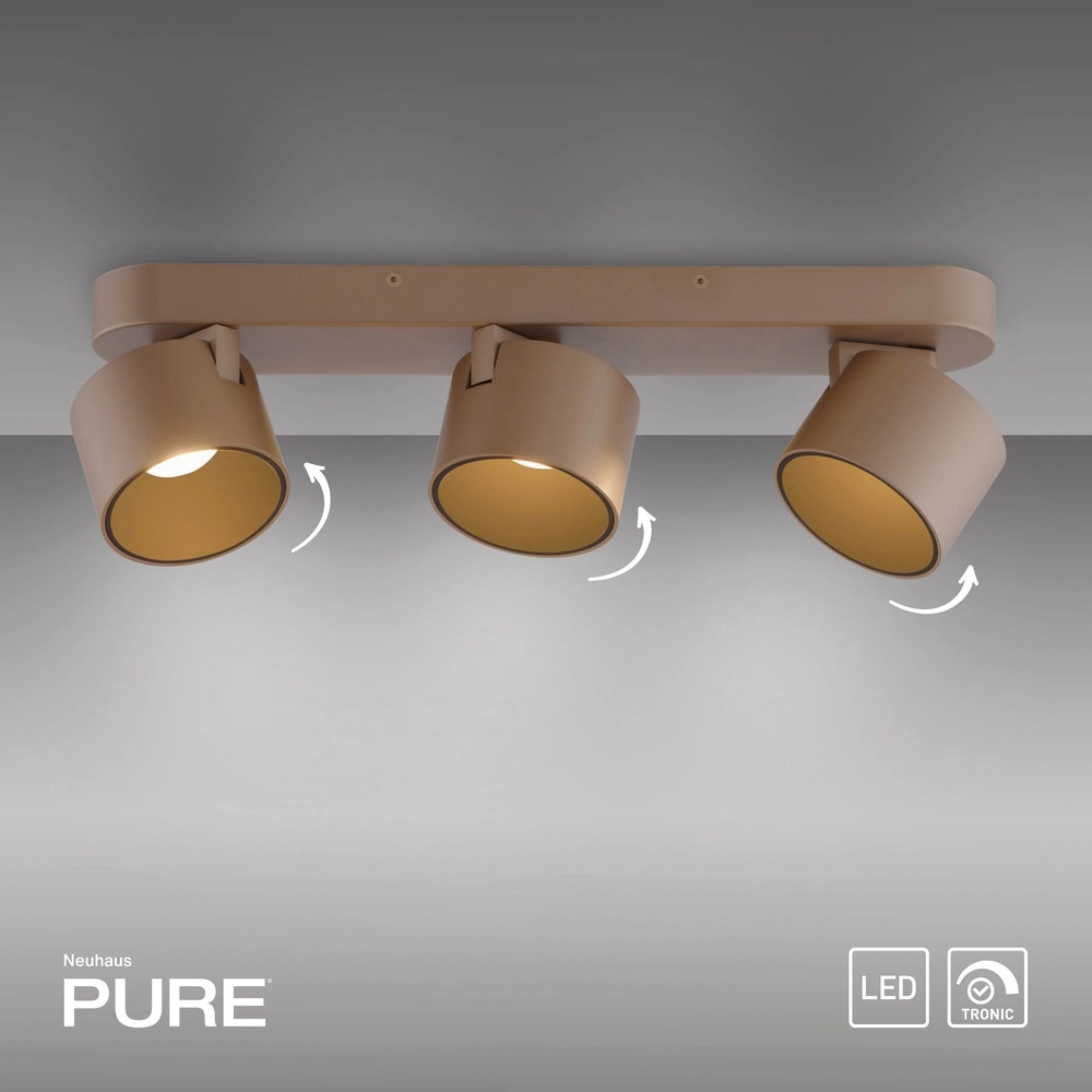 3L Led opbouwspot Pure Cup bronce Paul Neuhaus 4012248395622