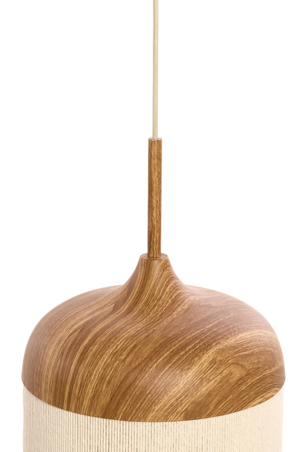 Hanglamp Dania lichte hout print Ø 22cm Light & Living 8717807743352