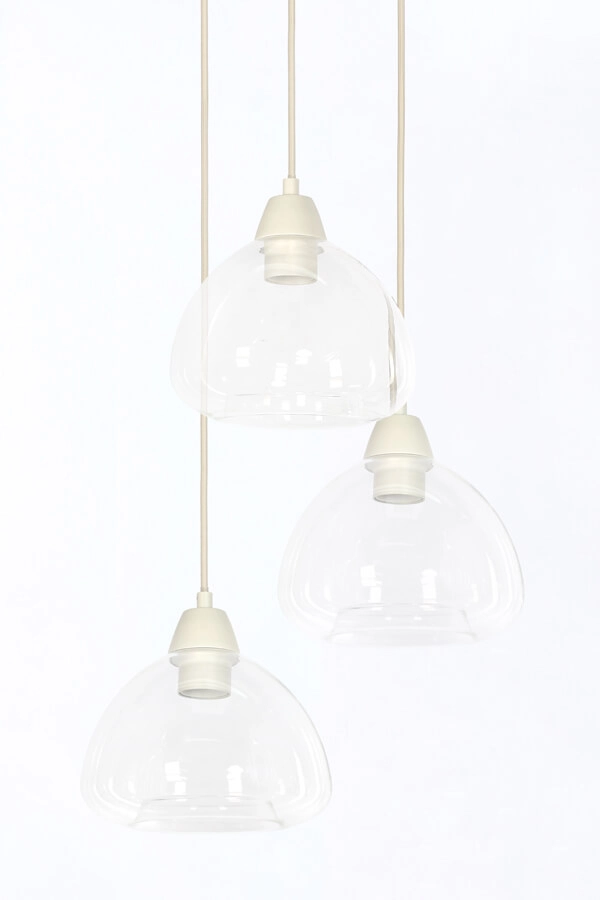 3-lichts hanglamp Bisho crème design Ø 30cm Light & Living 8717807743307
