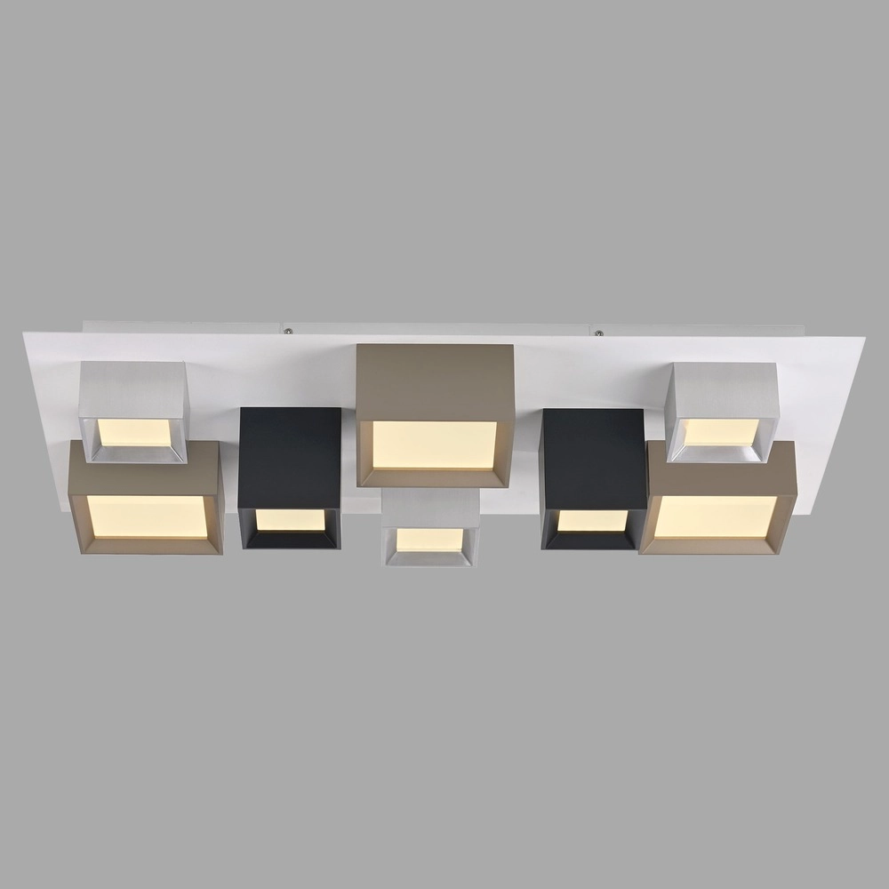 Led plafondlamp Pure Manhattan 8-lichts