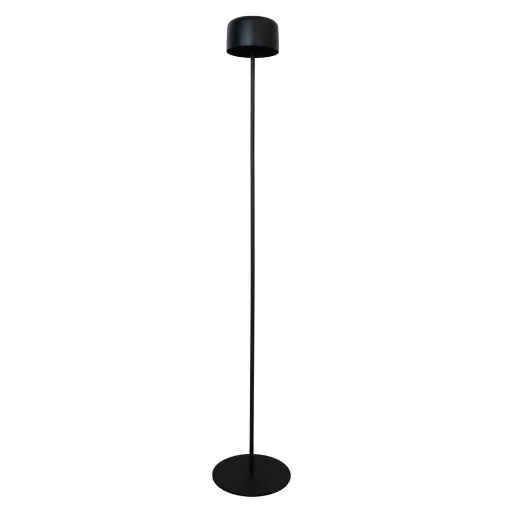 Strakke terraslamp Roccanova solar zwart met usb Eglo 9008606355075
